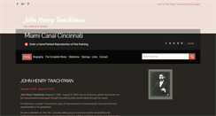 Desktop Screenshot of johnhenrytwachtman.org
